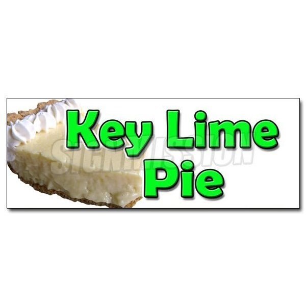 KEY LIME PIE DECAL sticker bakery eggs sweets pie graham cracker crust, D-48 Key Lime Pie
